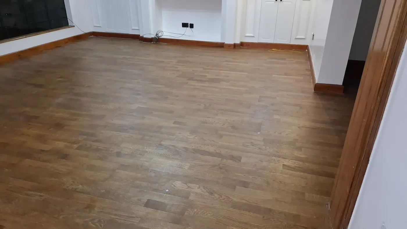 Room after PrimeMax post-construction cleaning