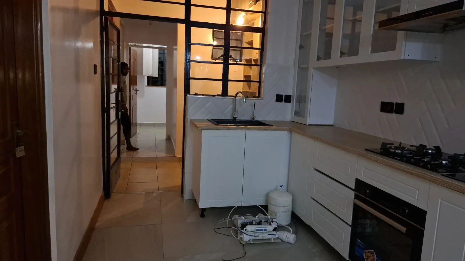 Kitchen after PrimeMax post-construction cleaning