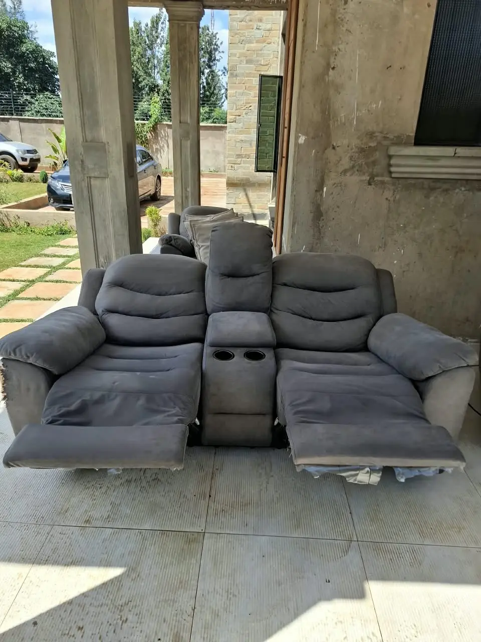 Fabric recliner cleaning after professional cleaning by PrimeMax